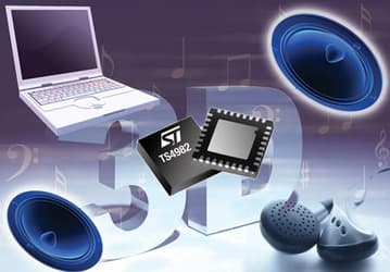 STMicroelectronics оснастила однокорпусную звуковую подсистему средствами улучшения объемного звука